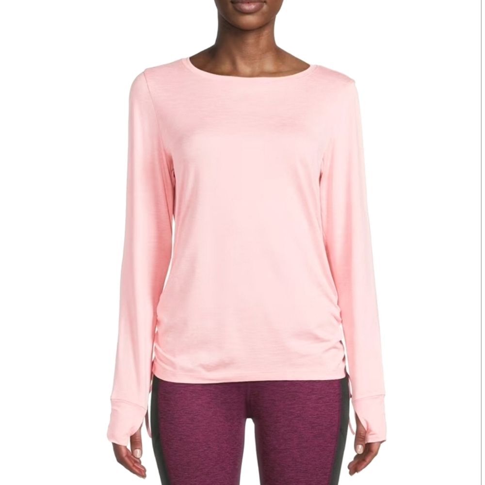 Avia Performance T-Shirt Womens Size XXL Pink Long Sleeves Athleisure Activewear